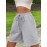 Stretchy Slant Pocket Drawstring Shorts - Ultra-Comfy Casual Elastic Waist Shorts with Micro Elasticity for Spring & Summer - Womens Polyester Solid Color Knit Fabric Shorts with Lace Up Closure and Machine Washable Design