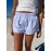 Stripe Print Elastic Waist Shorts, Casual Button Decor Shorts For Summer & Spring, Women's Clothing