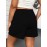 Solid Color Drawstring Shorts, Vacation Loose Shorts For Spring & Summer, Women's Clothing